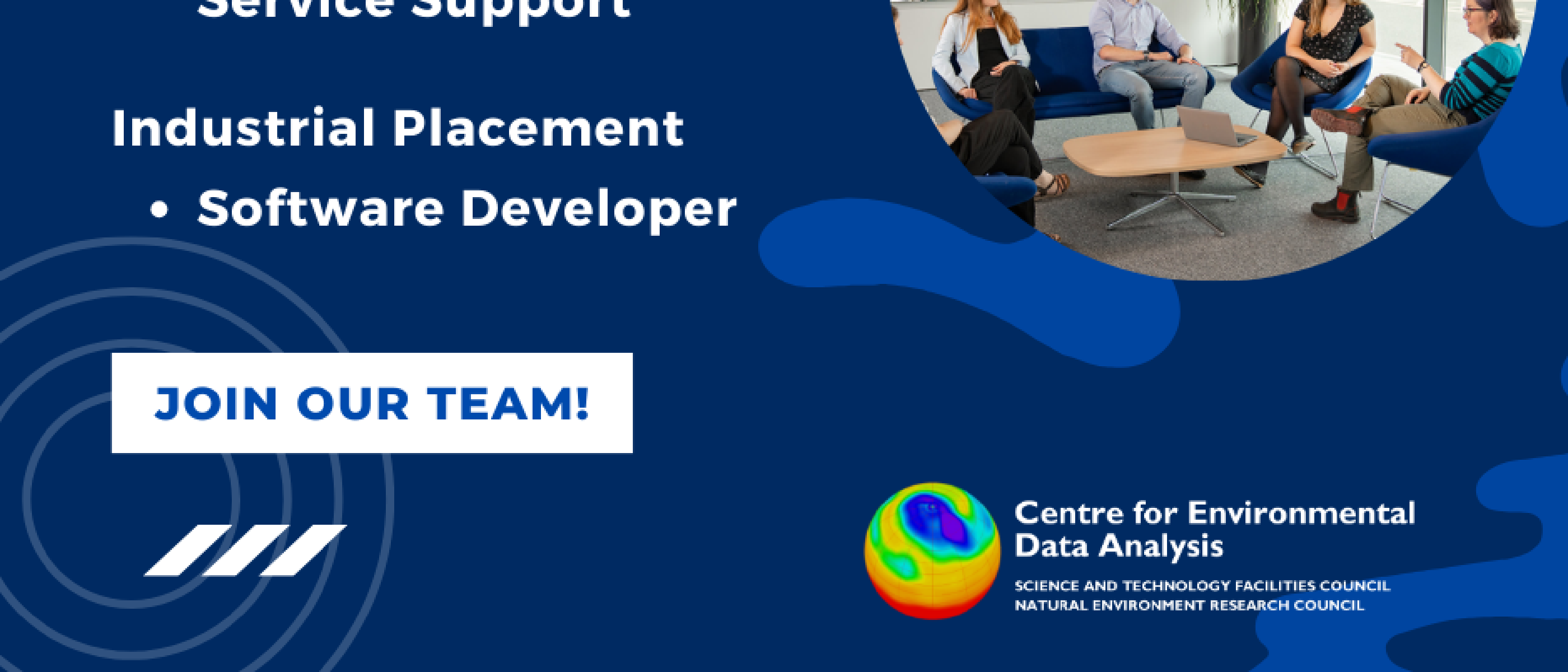 CEDA Vacancies for Summer 2024 software developer industrial placement and graduate JASMIN Service Support role available